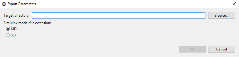 Export Parameters